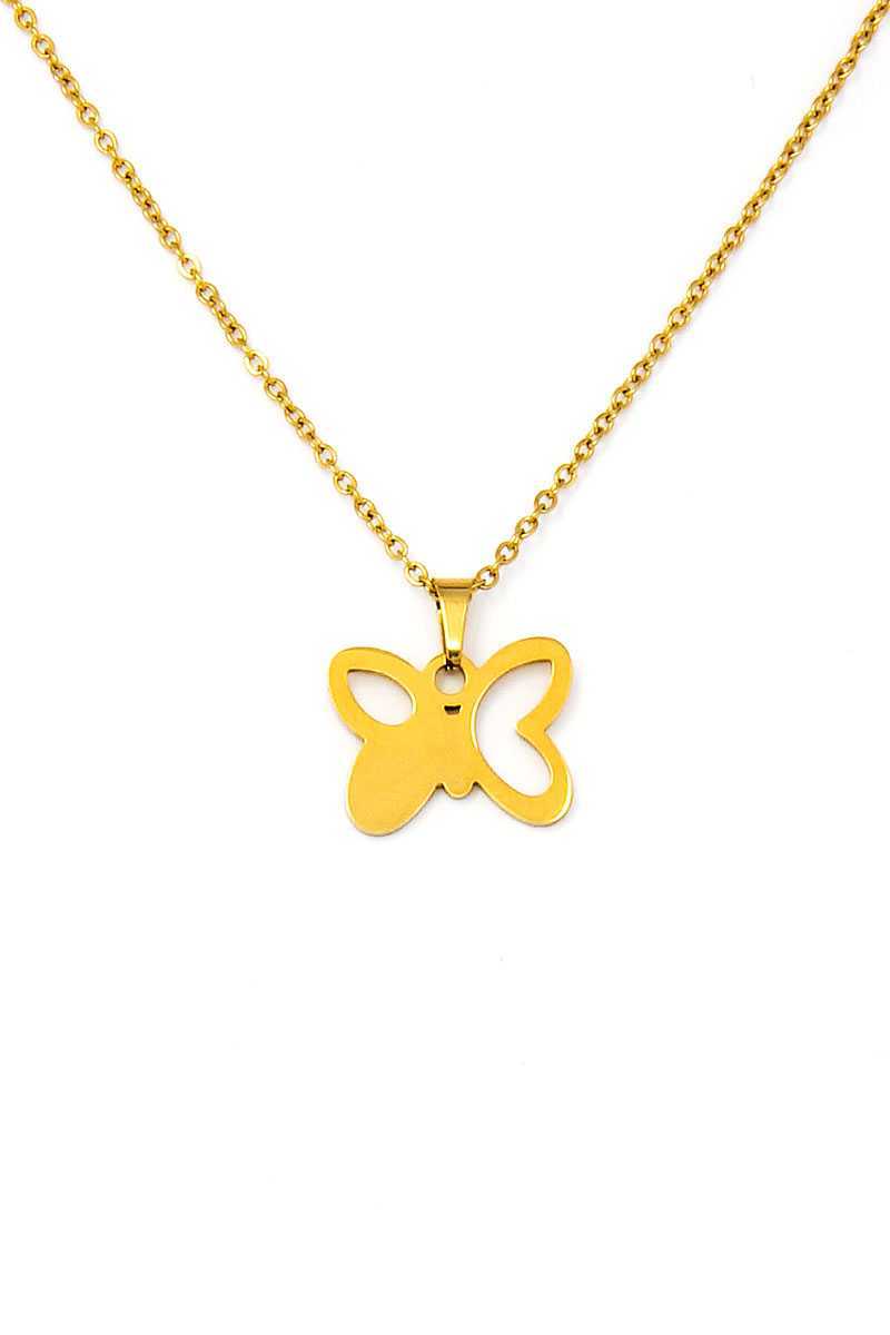 Cute Fashion Butterfly Pendant Necklace And Earring Set - YuppyCollections