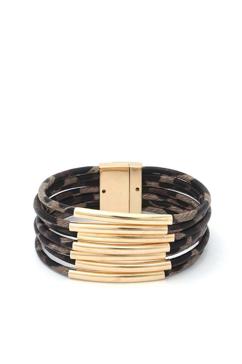 Animal Print Magnetic Bracelet - YuppyCollections