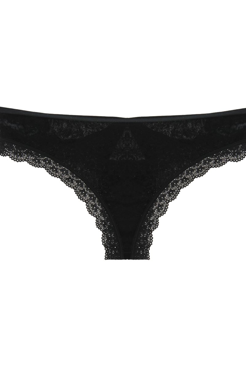 Cut Out Back Velvet Thong - YuppyCollections