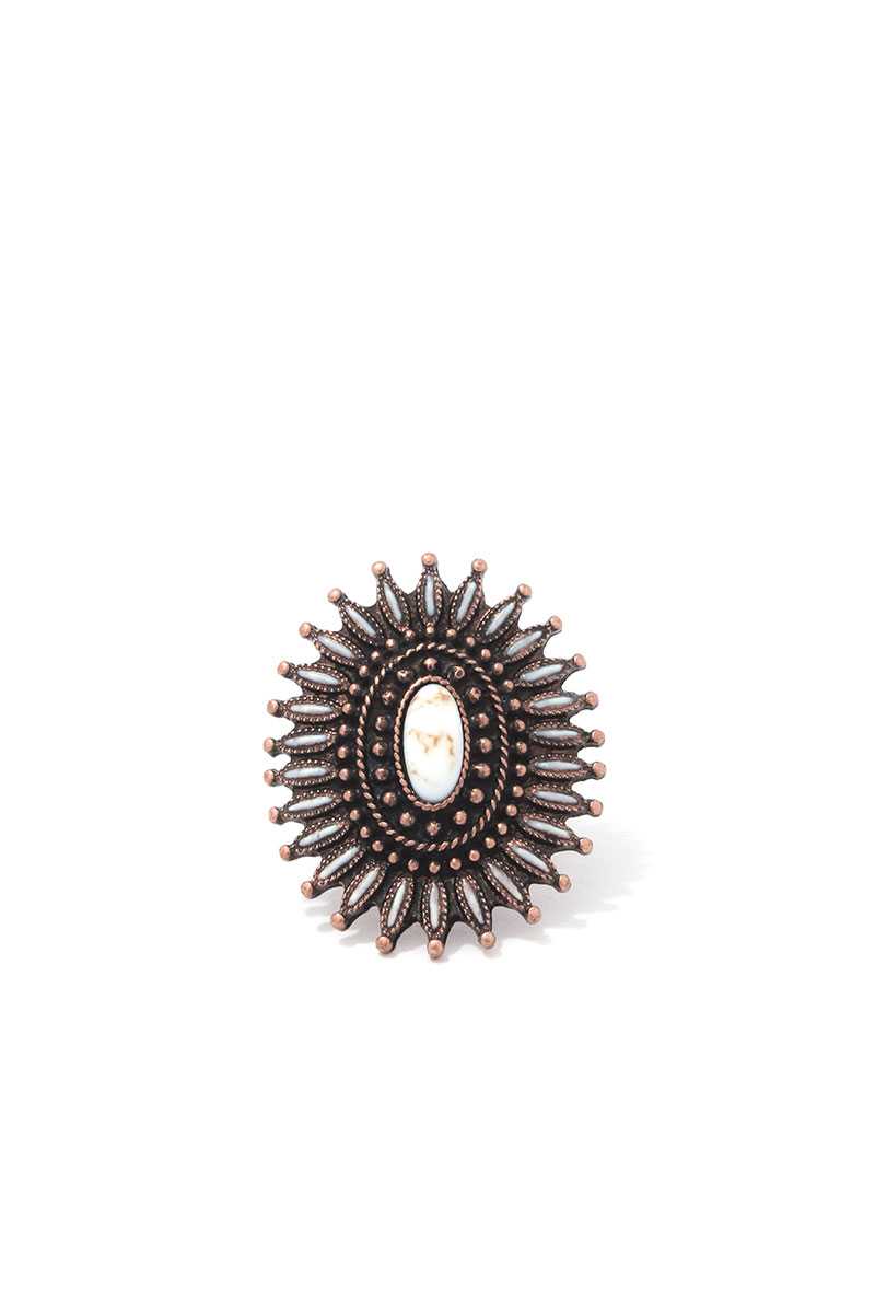 Circle Metal Cuff Ring - YuppyCollections