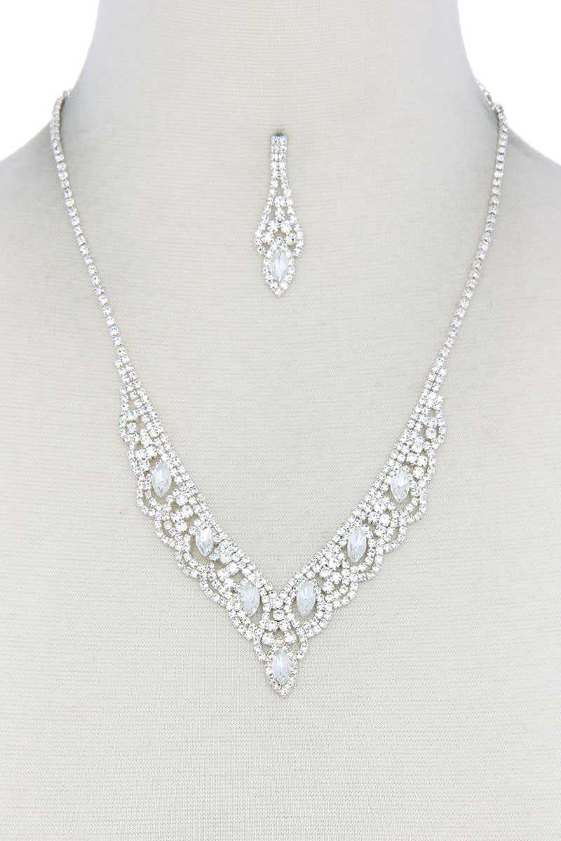 Rhinestone Necklace - YuppyCollections