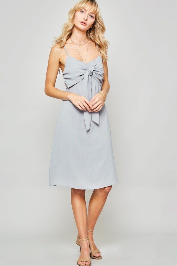 A Woven Midi Dress - YuppyCollections