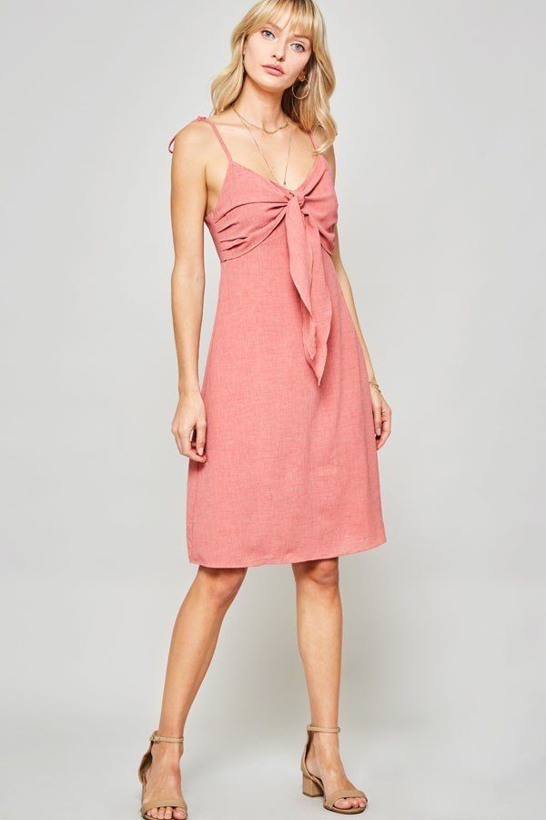 A Woven Midi Dress - YuppyCollections