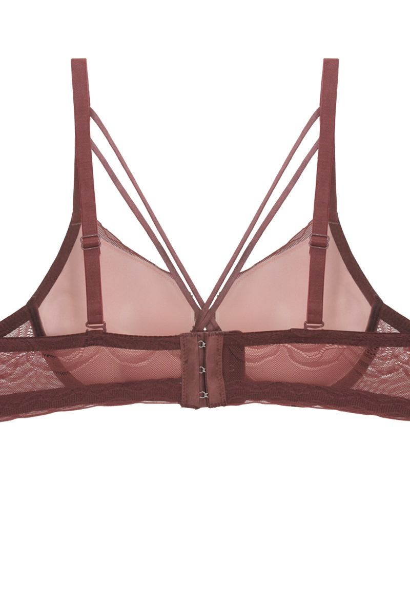 Mesh Bra With Front Straps - YuppyCollections