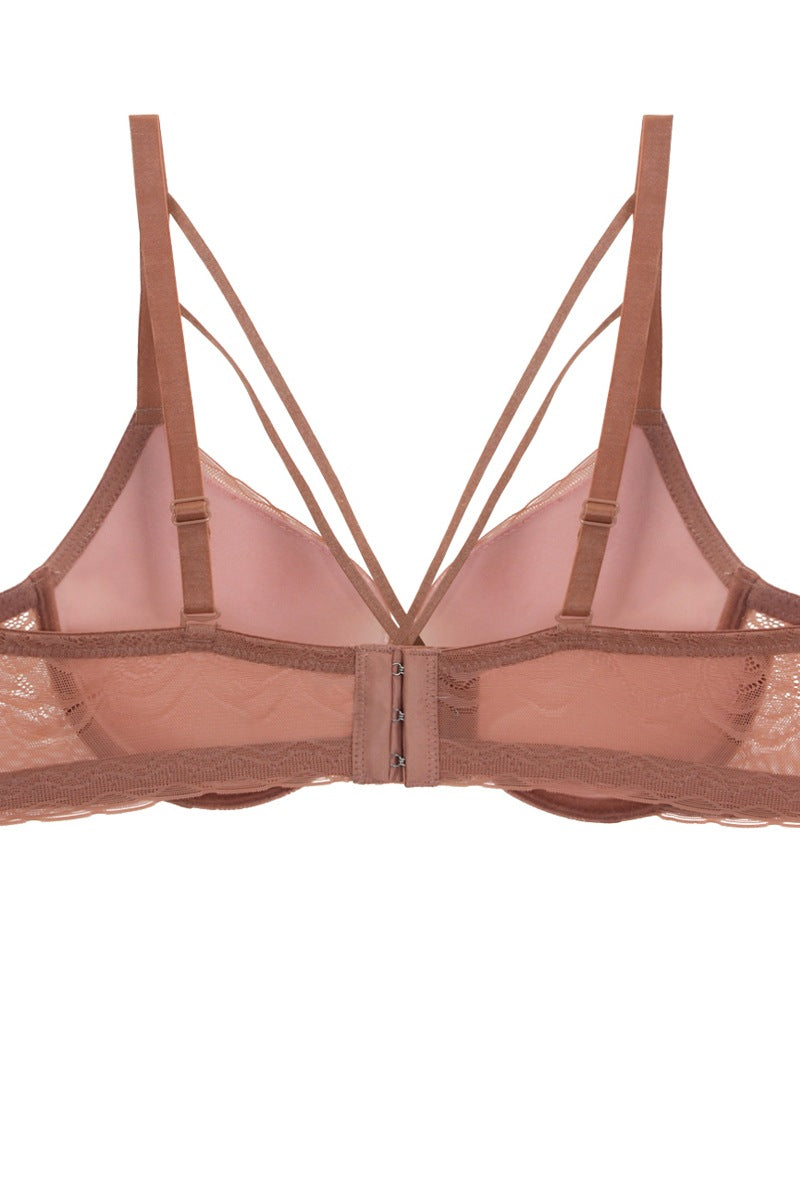 Mesh Bra With Front Straps - YuppyCollections