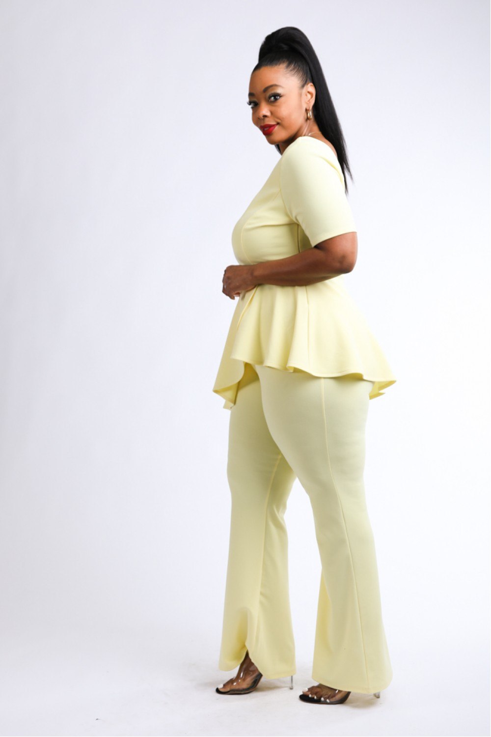 Peplum Top & Pants Set - YuppyCollections