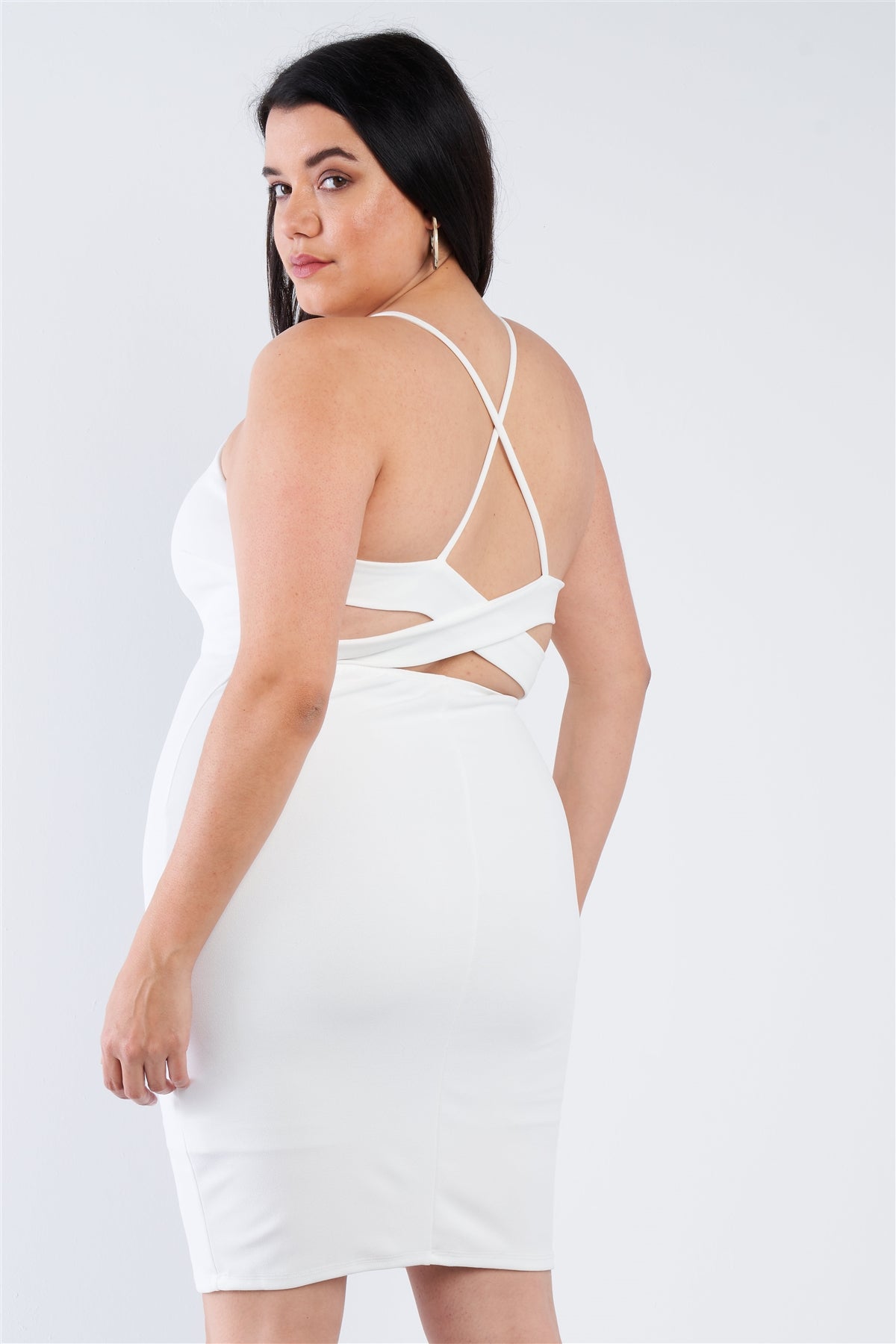 Plus Size Basic Bodycon Dress - YuppyCollections