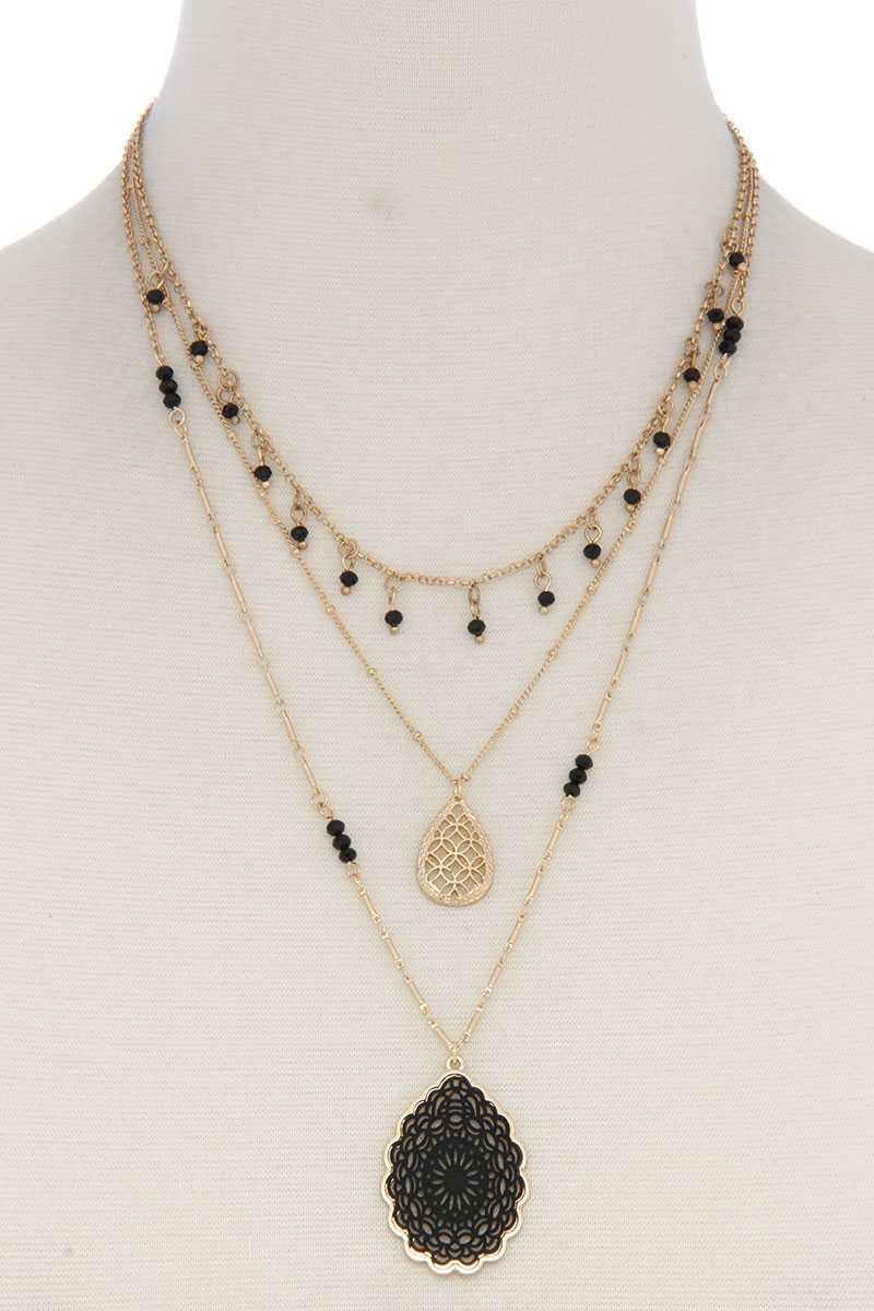 Three Layer Fashion Necklace - YuppyCollections