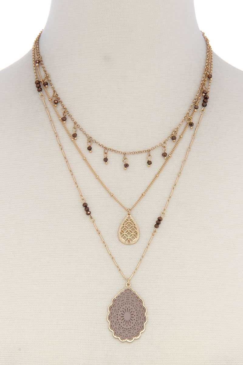 Three Layer Fashion Necklace - YuppyCollections