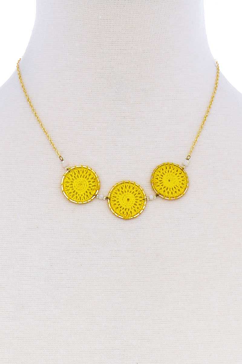 Fashion Triple Circle Pendant Necklace - YuppyCollections