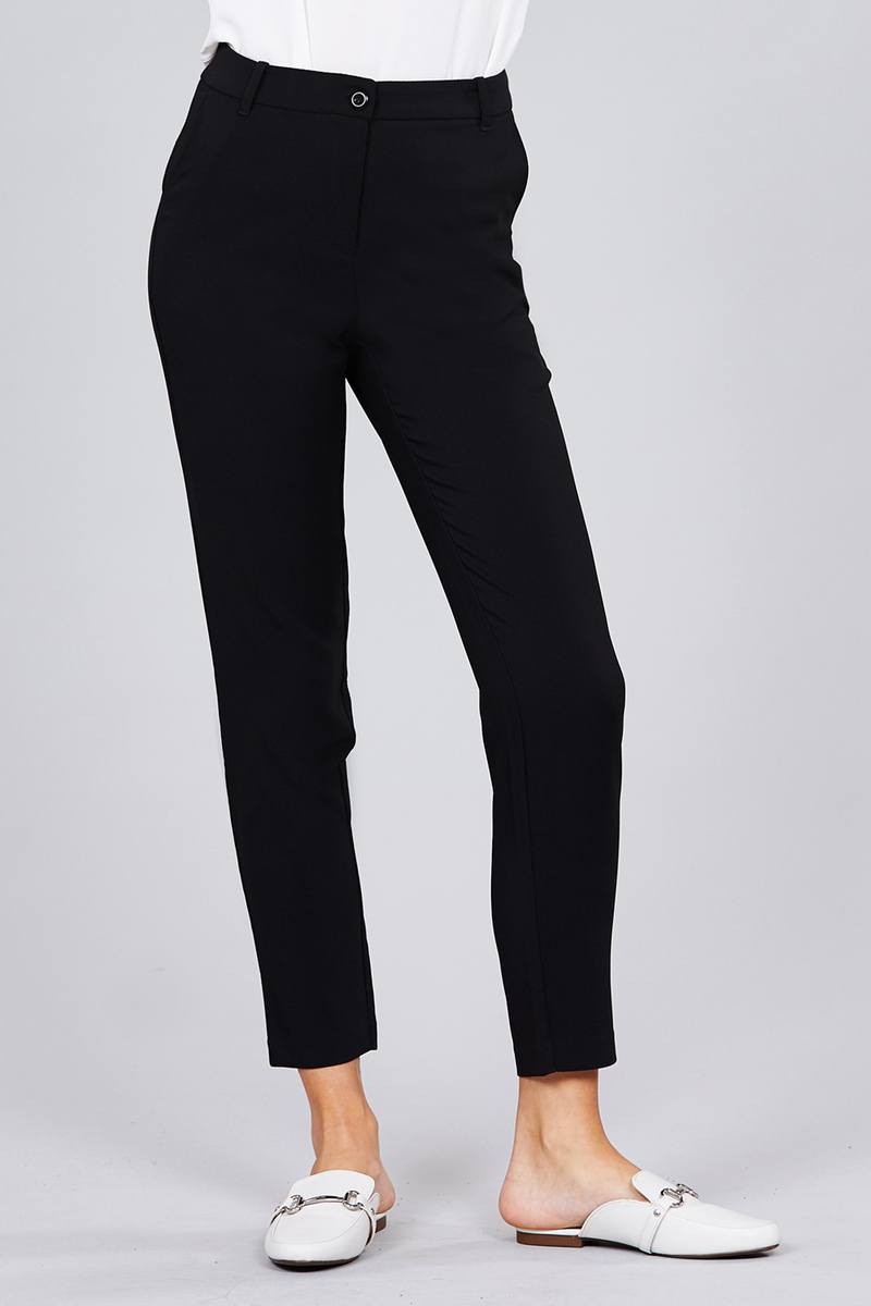 Seam Side Pocket Classic Long Pants - YuppyCollections