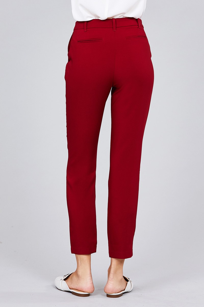 Seam Side Pocket Classic Long Pants - YuppyCollections