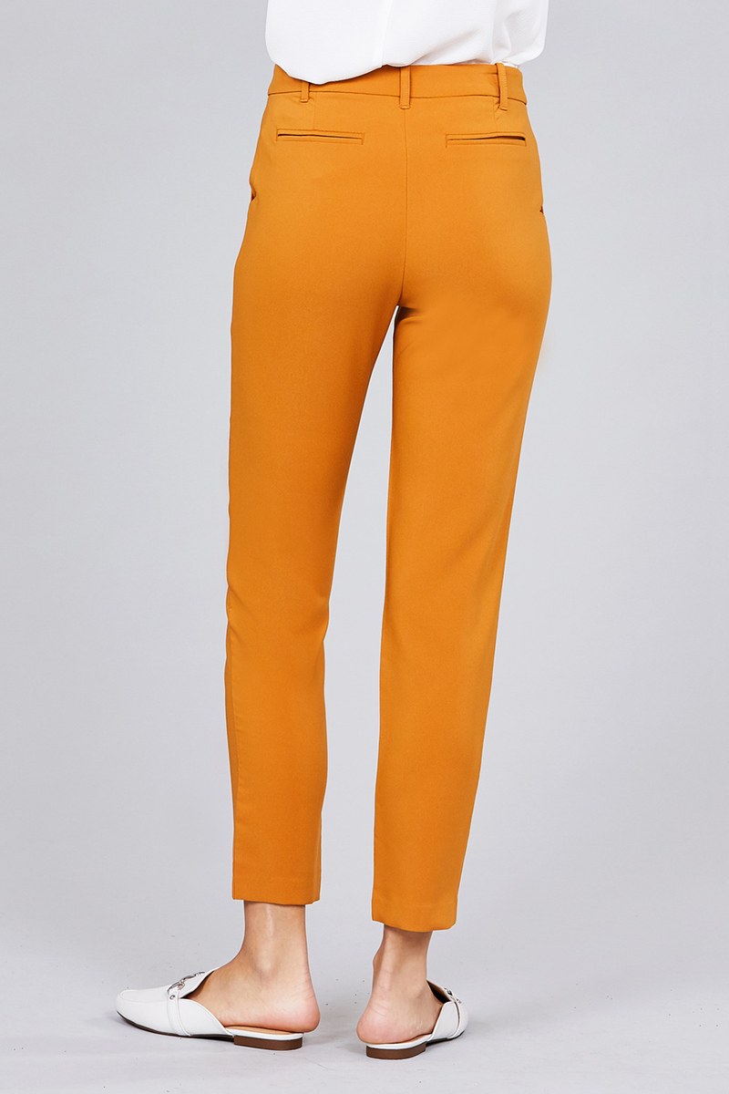 Seam Side Pocket Classic Long Pants - YuppyCollections