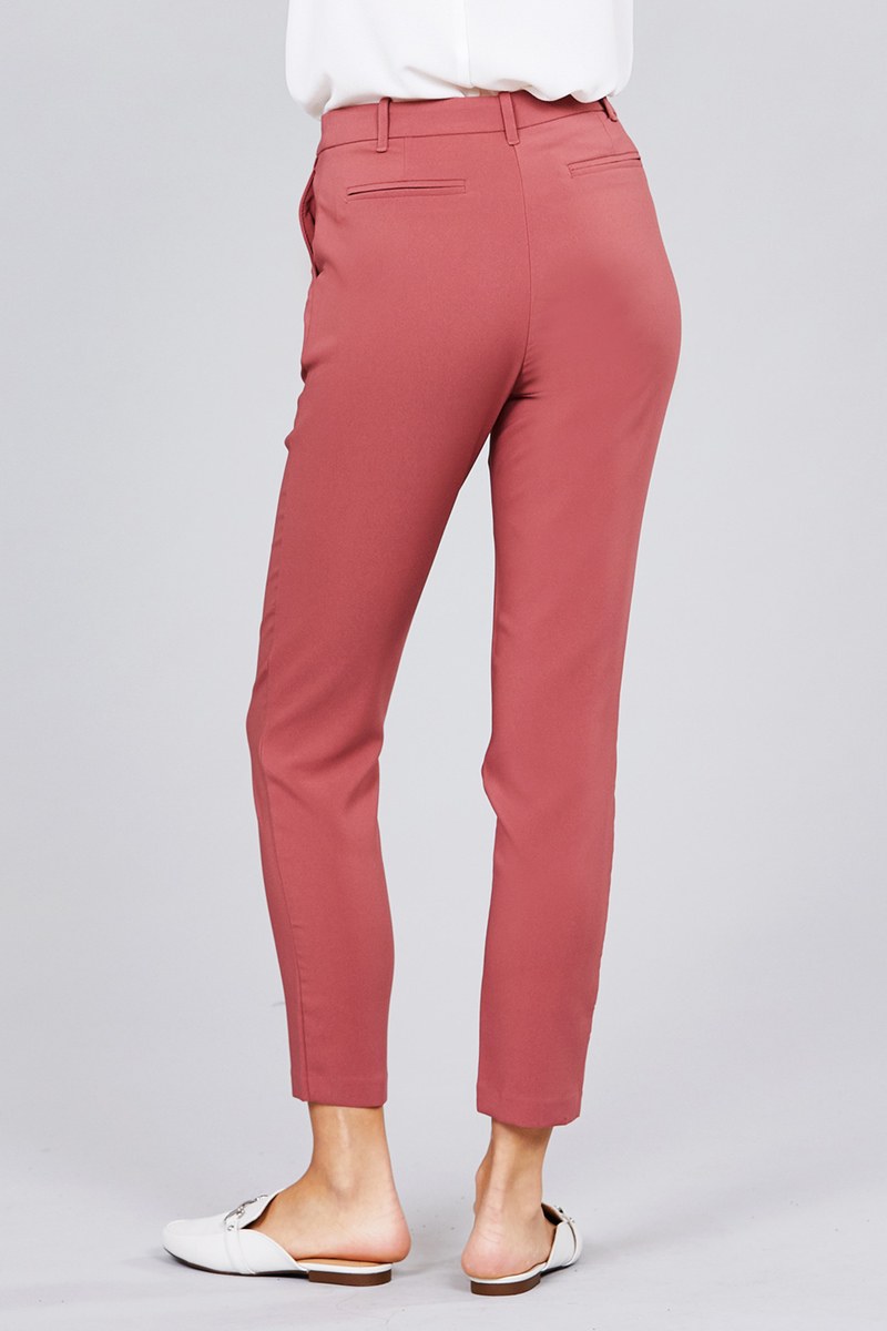 Seam Side Pocket Classic Long Pants - YuppyCollections