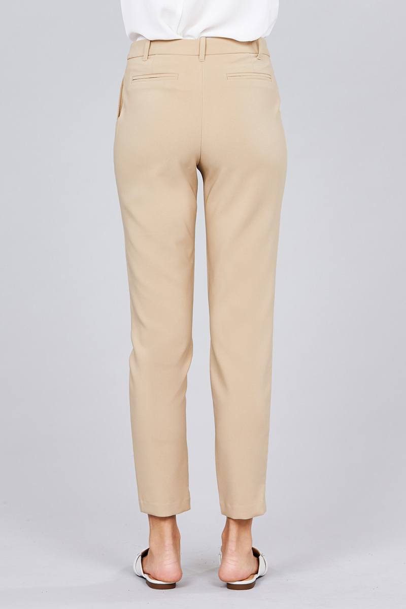 Seam Side Pocket Classic Long Pants - YuppyCollections