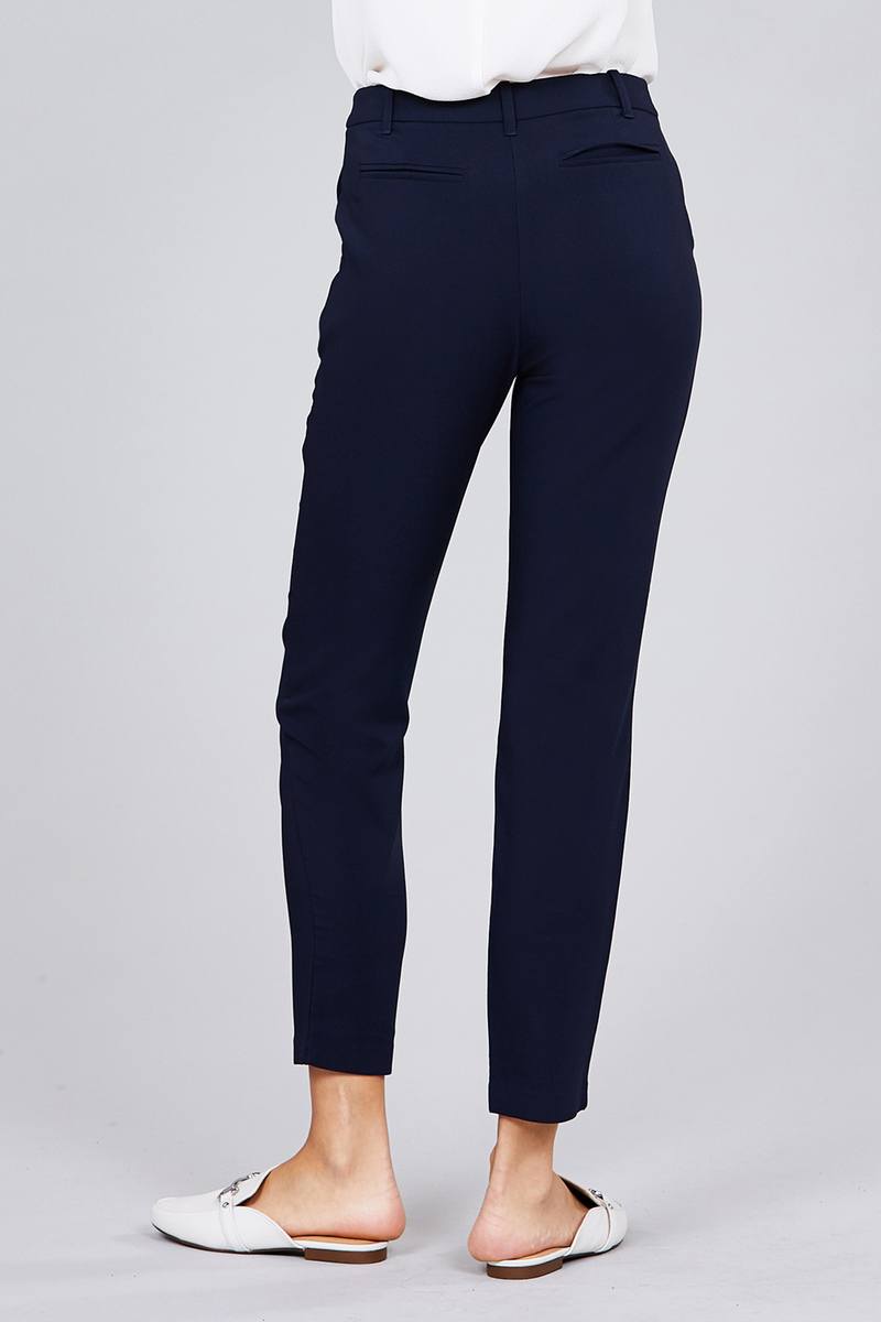 Seam Side Pocket Classic Long Pants - YuppyCollections