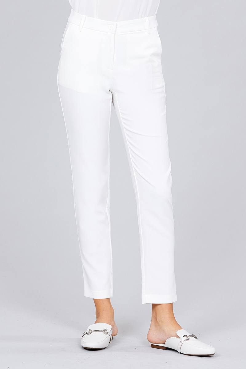 Seam Side Pocket Classic Long Pants - YuppyCollections