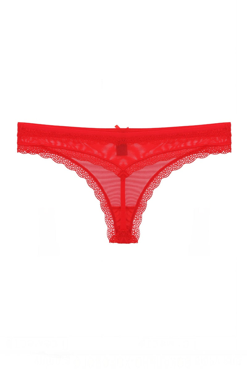 Lace & Mesh G-string Thong - YuppyCollections