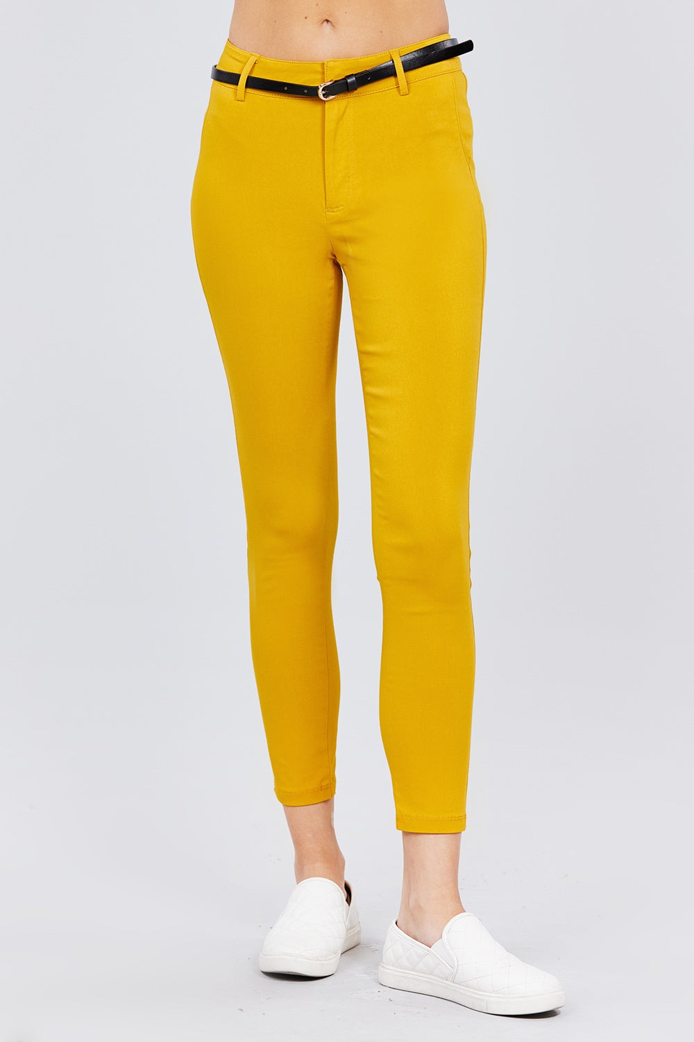 Bengaline Belted Pants - YuppyCollections