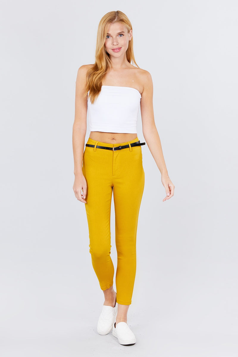 Bengaline Belted Pants - YuppyCollections