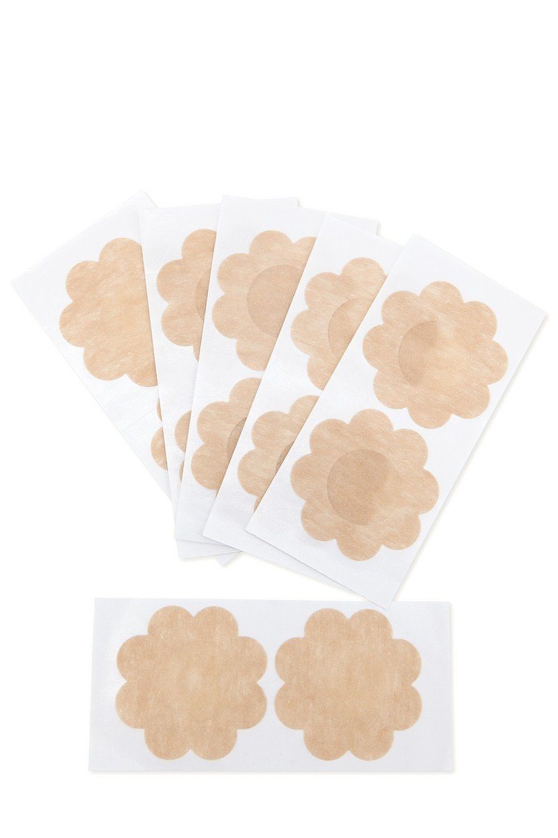 Flower Shaped Adhesive Nipple Covers With Breast Lift Adhesive. Women - YuppyCollections