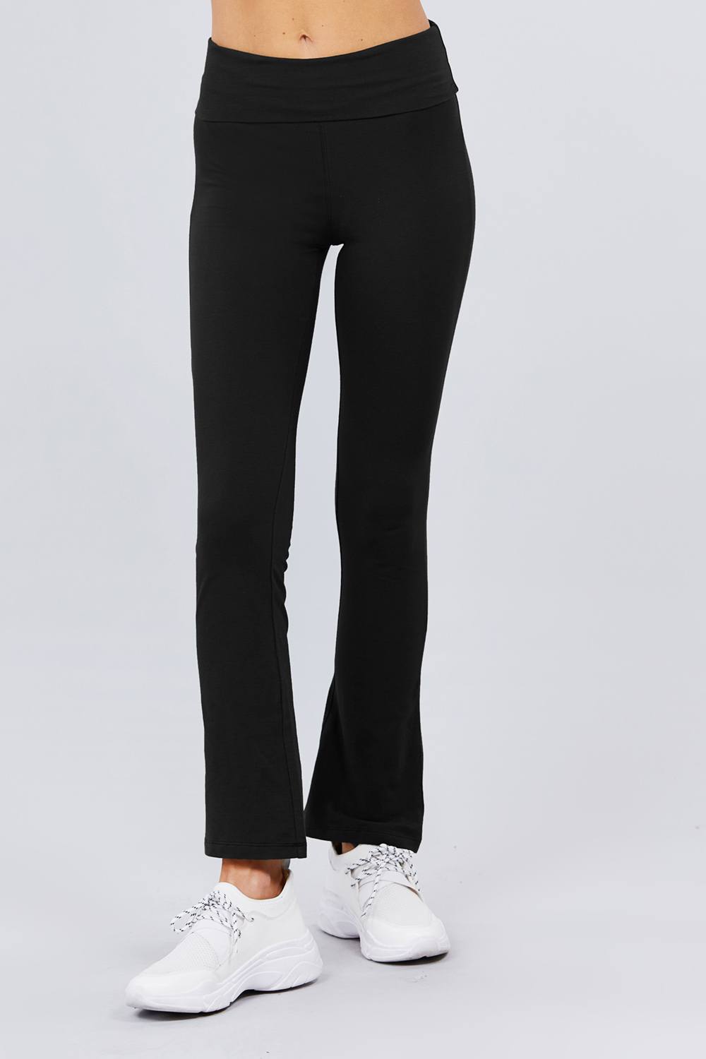 Banded Waist Yoga Pants - YuppyCollections