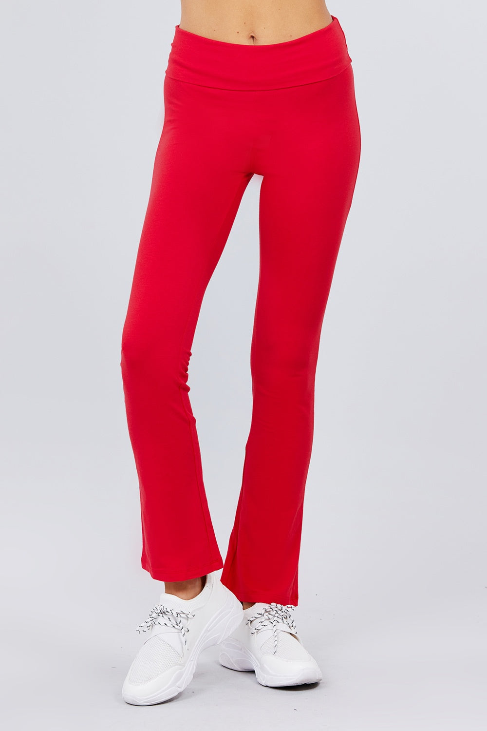 Banded Waist Yoga Pants - YuppyCollections