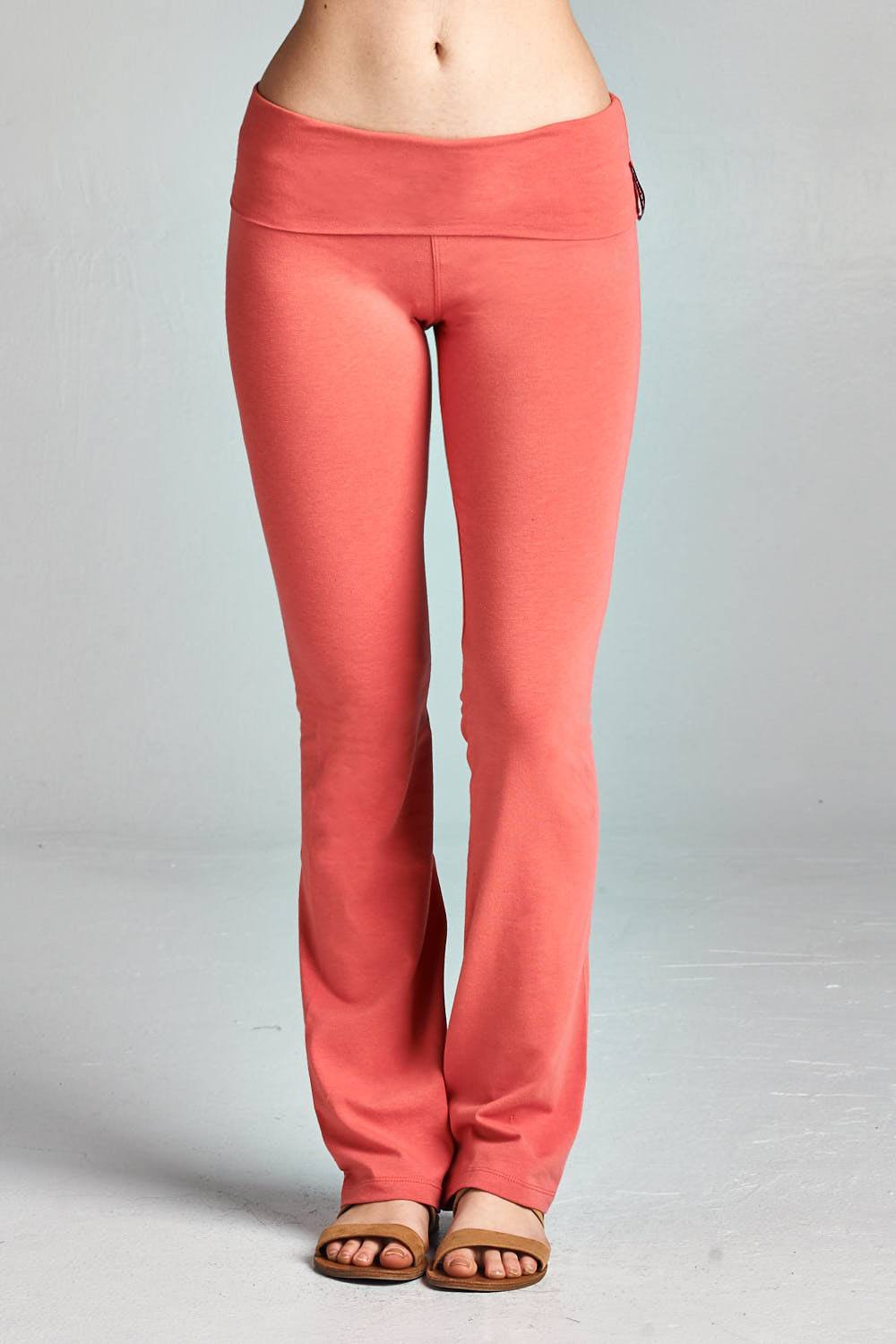 Banded Waist Yoga Pants - YuppyCollections