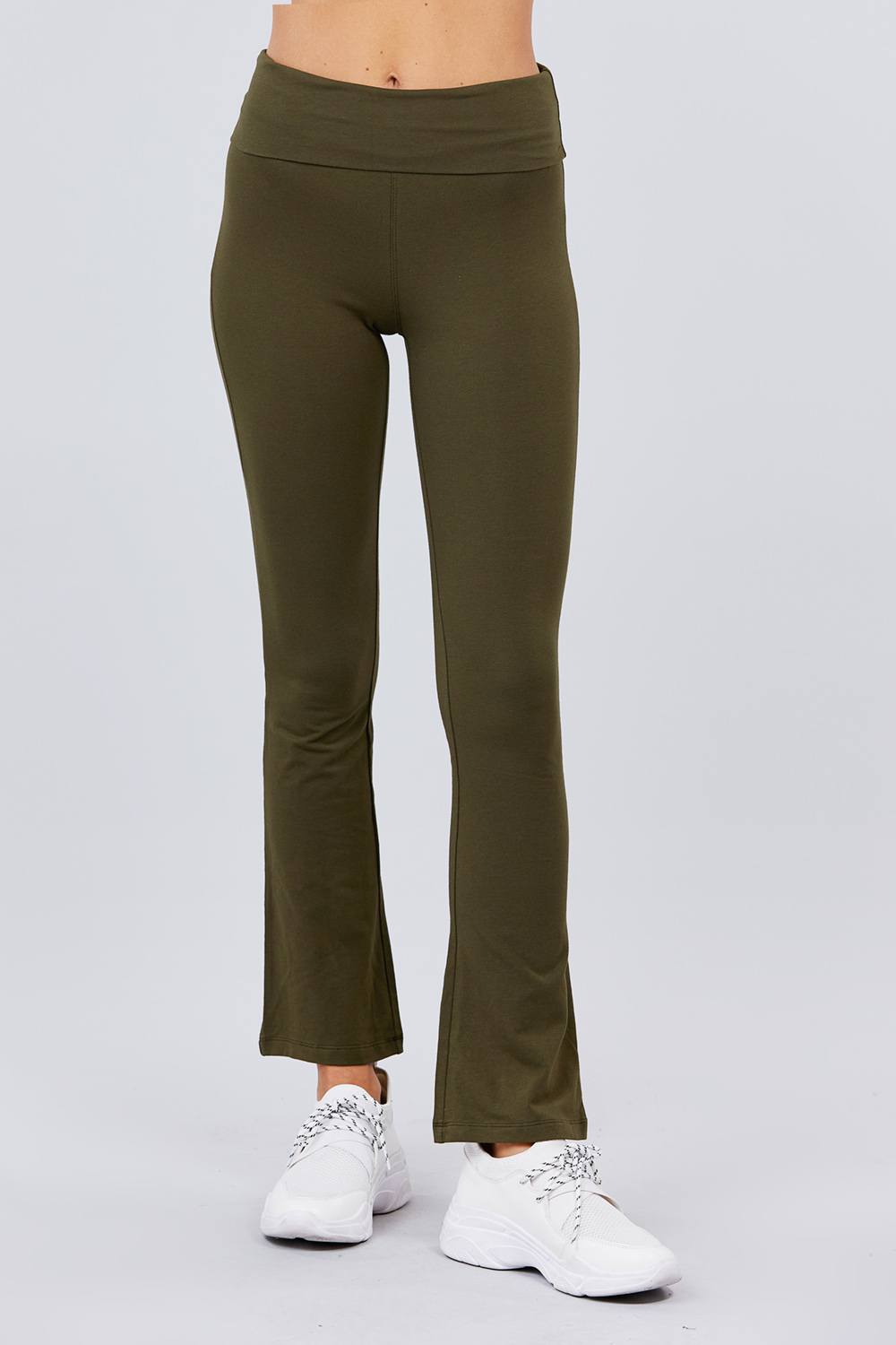 Banded Waist Yoga Pants - YuppyCollections