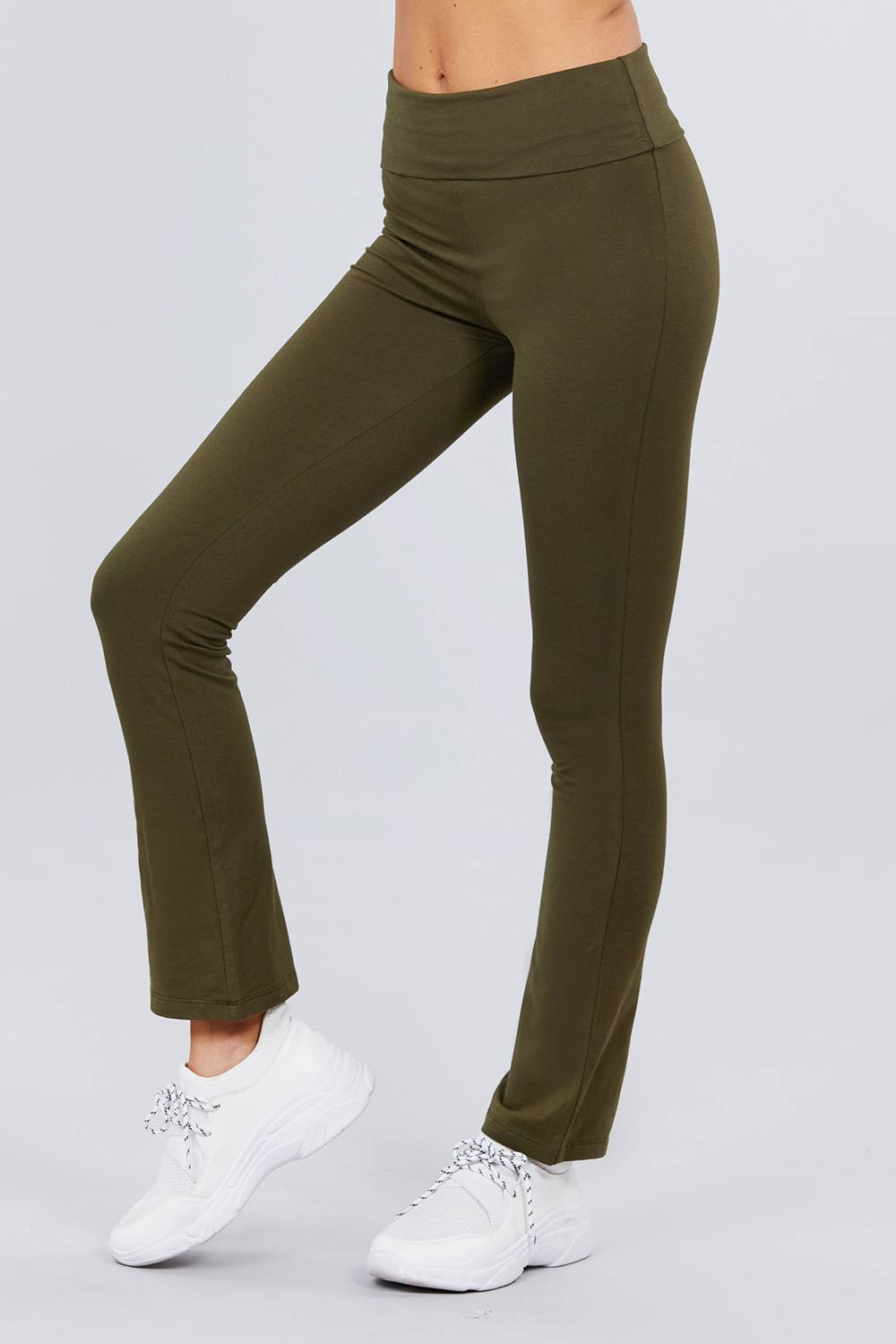 Banded Waist Yoga Pants - YuppyCollections