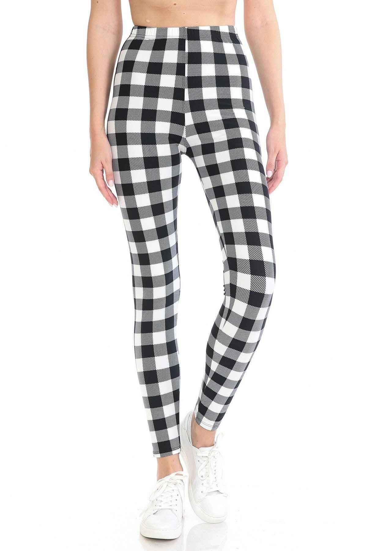 Multi Printed, High Waisted, Leggings With An Elasticized Waist Band - YuppyCollections