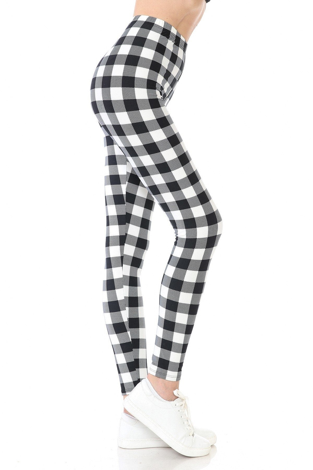 Multi Printed, High Waisted, Leggings With An Elasticized Waist Band - YuppyCollections