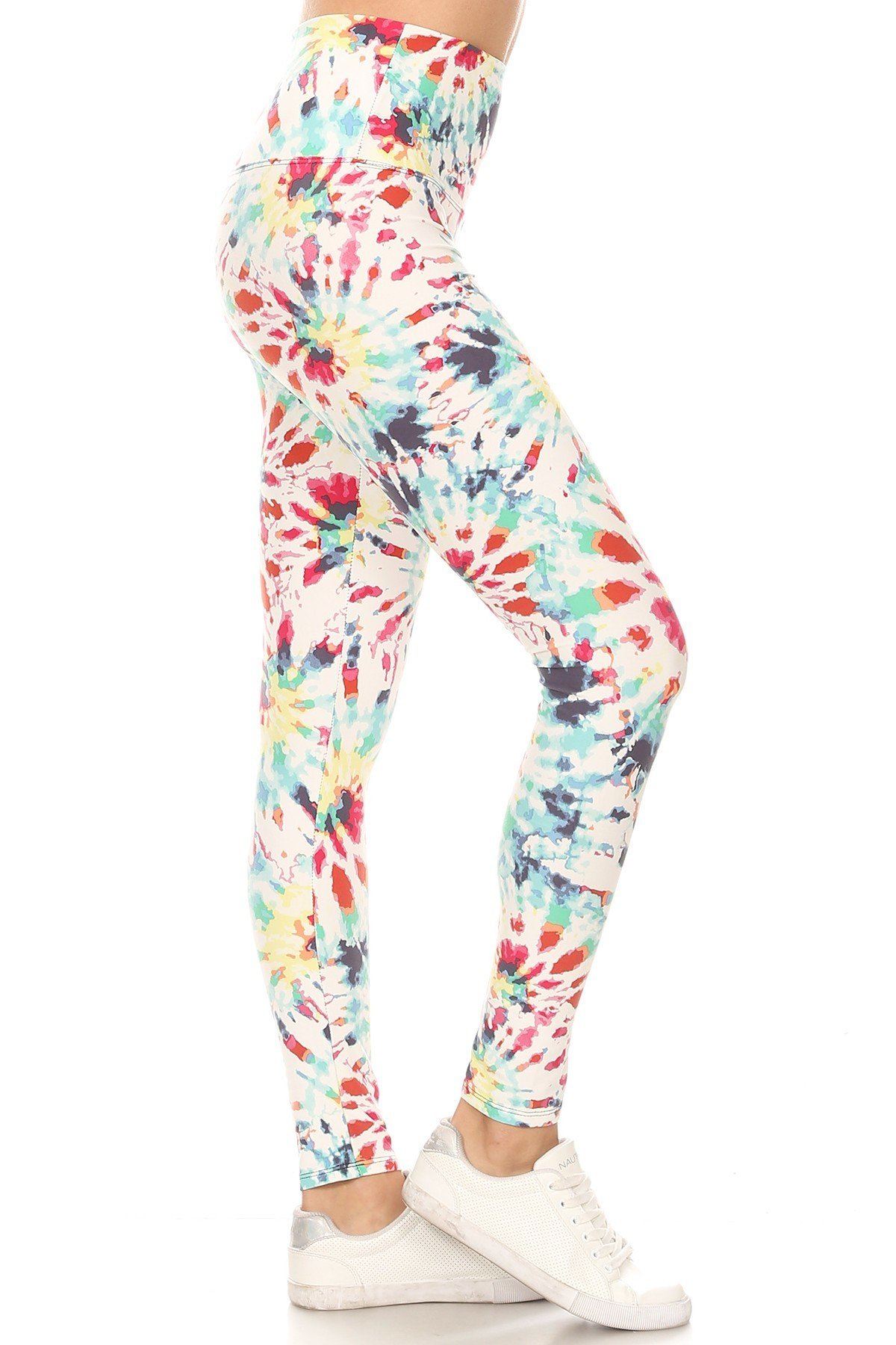 5-inch Long Yoga Style Banded Lined Camouflage Printed Knit Legging With High Waist - YuppyCollections