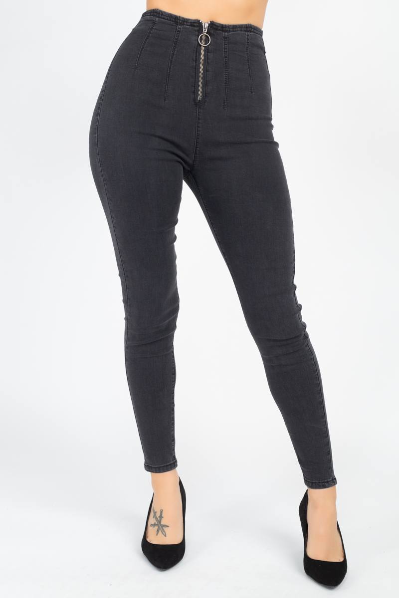 High Waist Denim Jeans - YuppyCollections