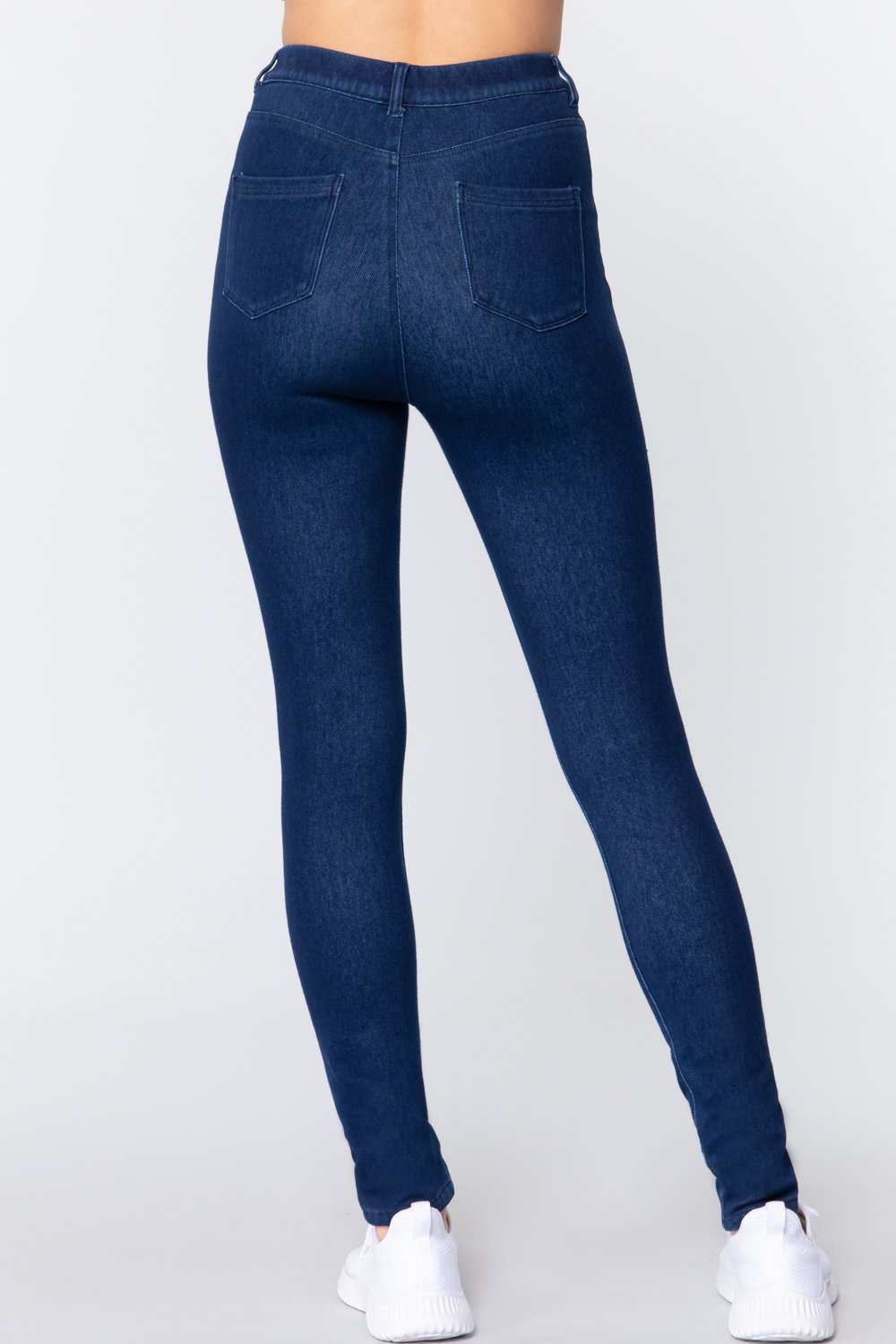 Knit Denim Jeggings - YuppyCollections