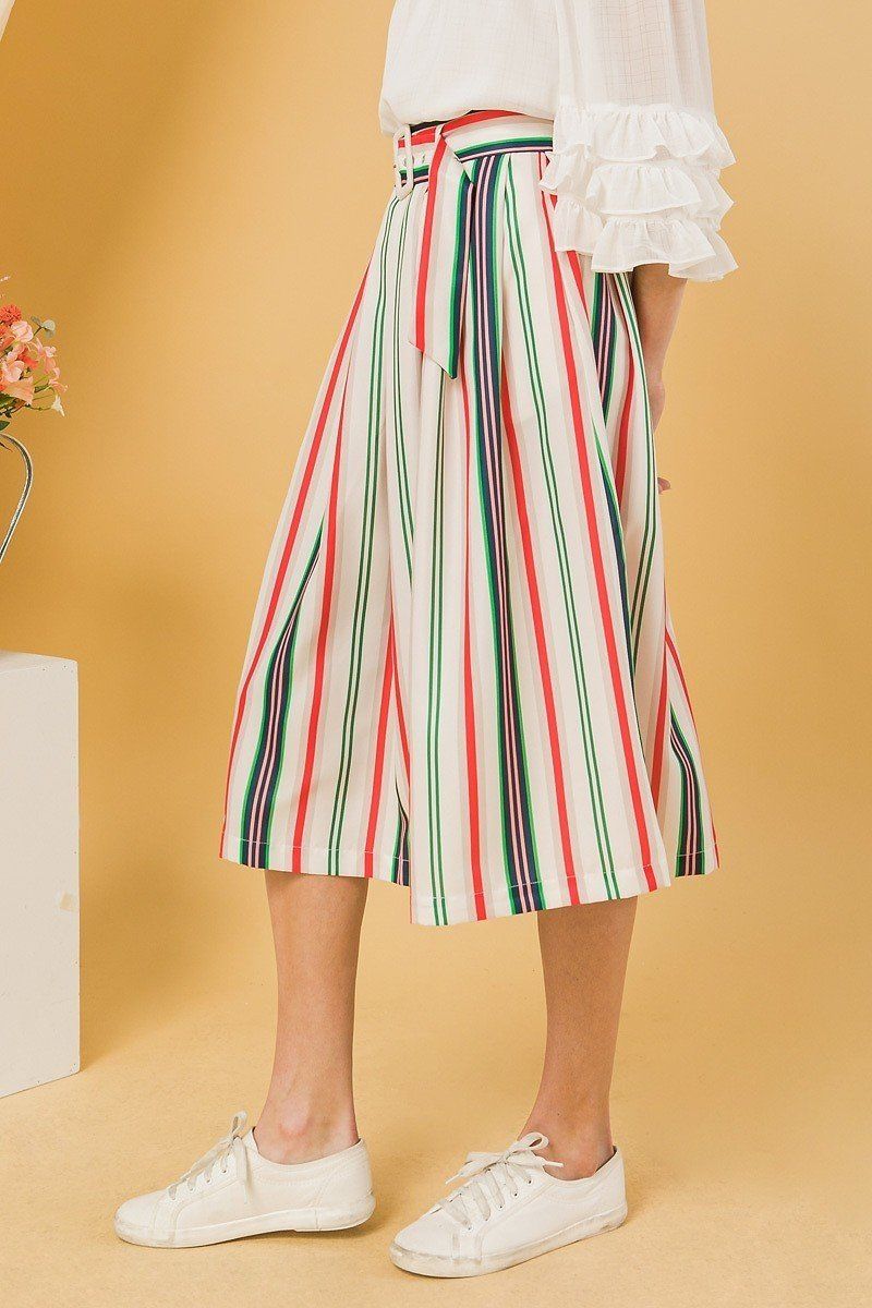 A Woven Midi Skirt - YuppyCollections