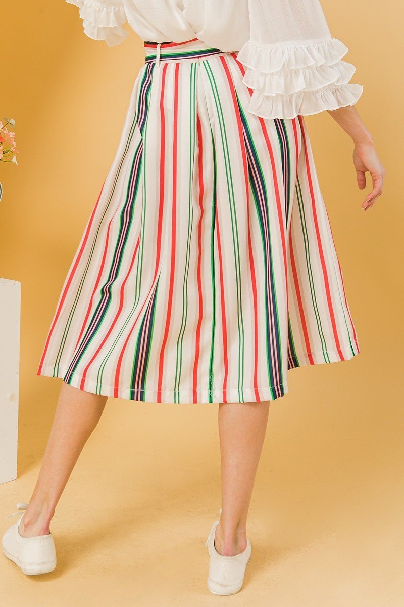 A Woven Midi Skirt - YuppyCollections