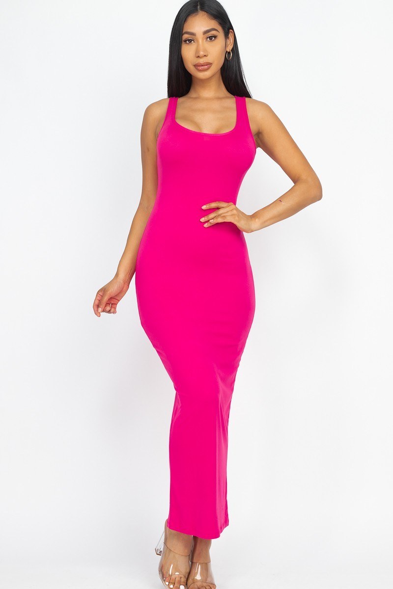 Solid Basic Maxi Dress - YuppyCollections