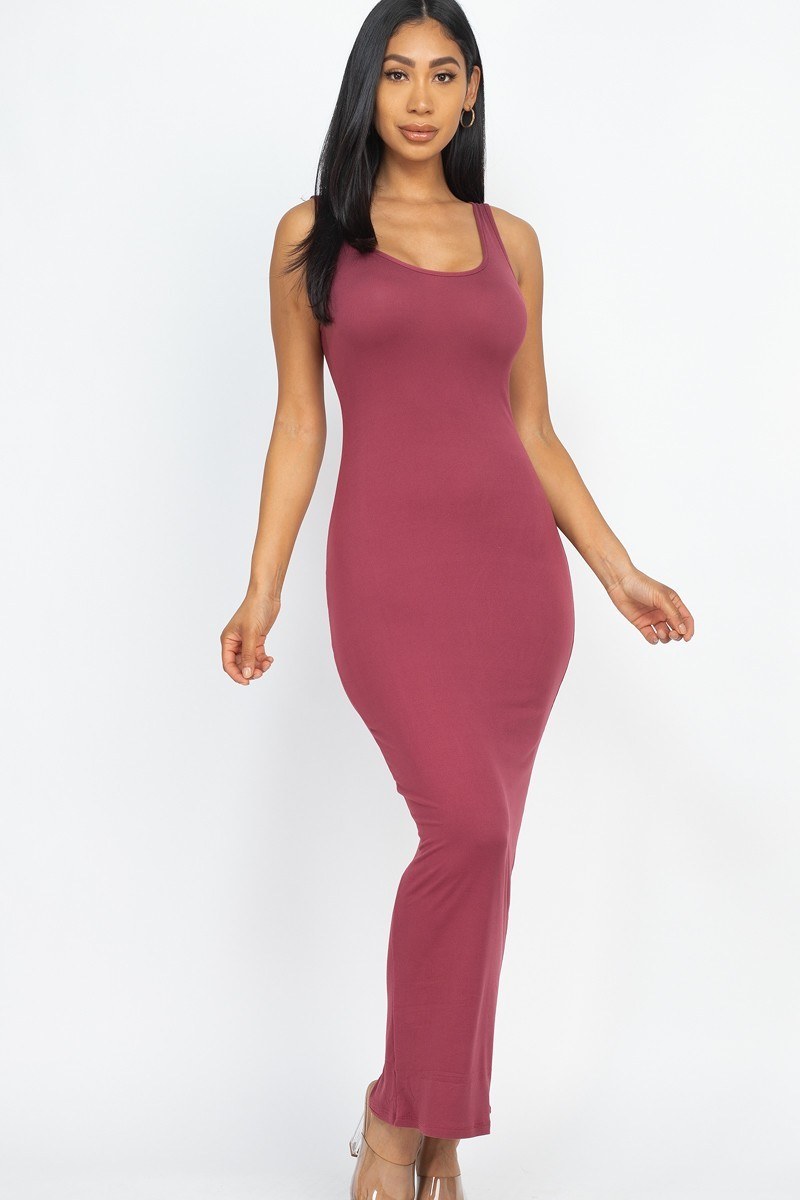 Solid Basic Maxi Dress - YuppyCollections