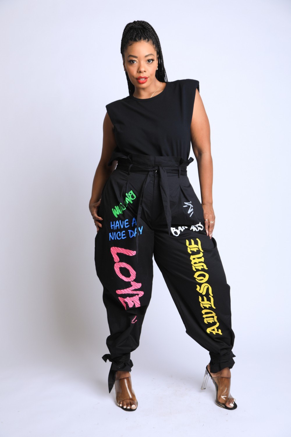 Graffiti Harem Pants - YuppyCollections