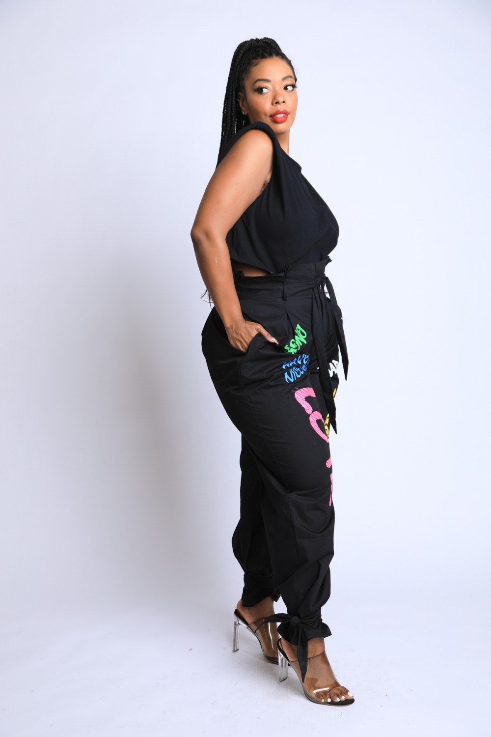 Graffiti Harem Pants - YuppyCollections