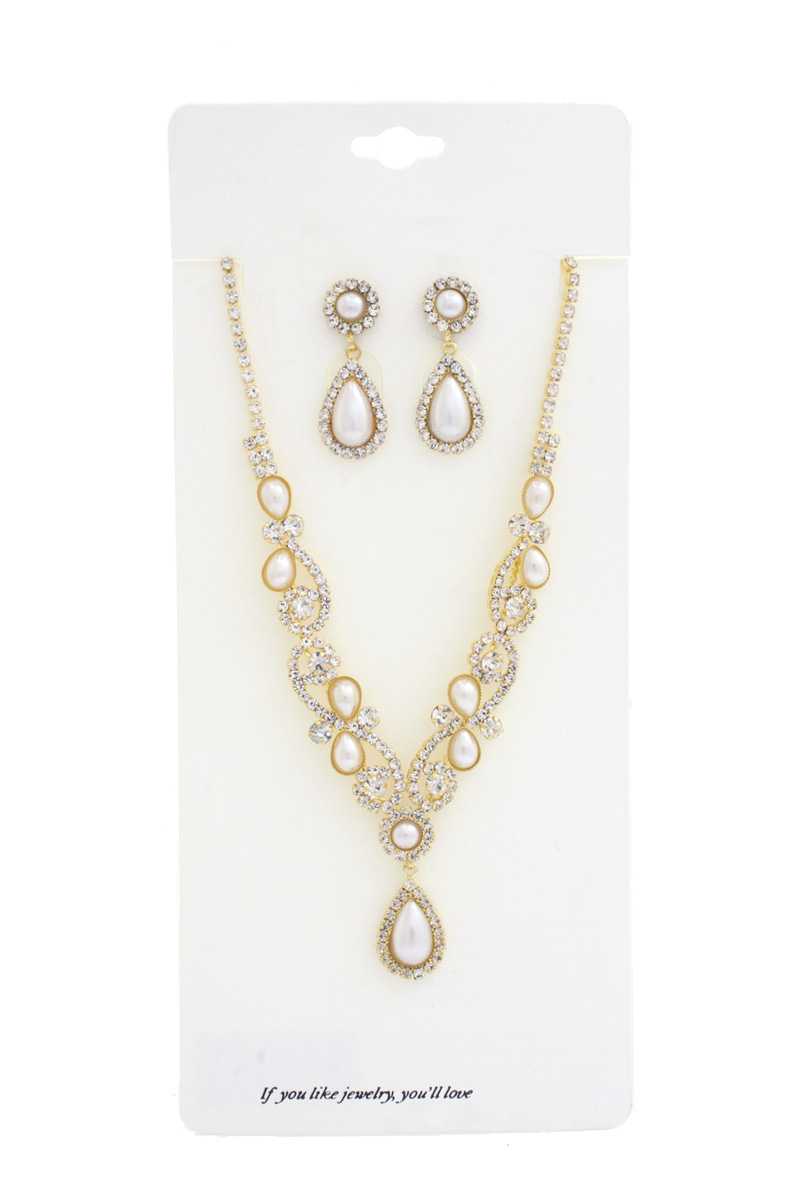 Pearl Rhinestone Necklace - YuppyCollections