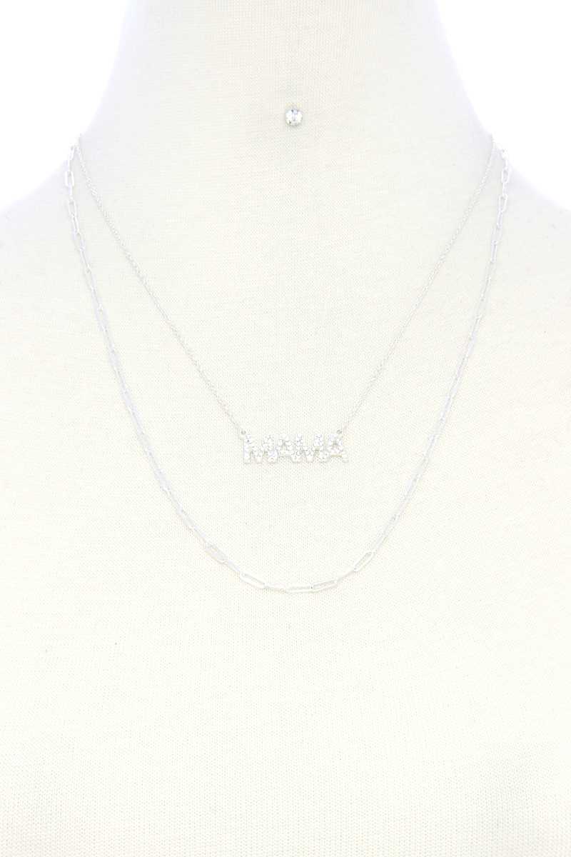 Mama Quote Oval Link Layer Necklace - YuppyCollections