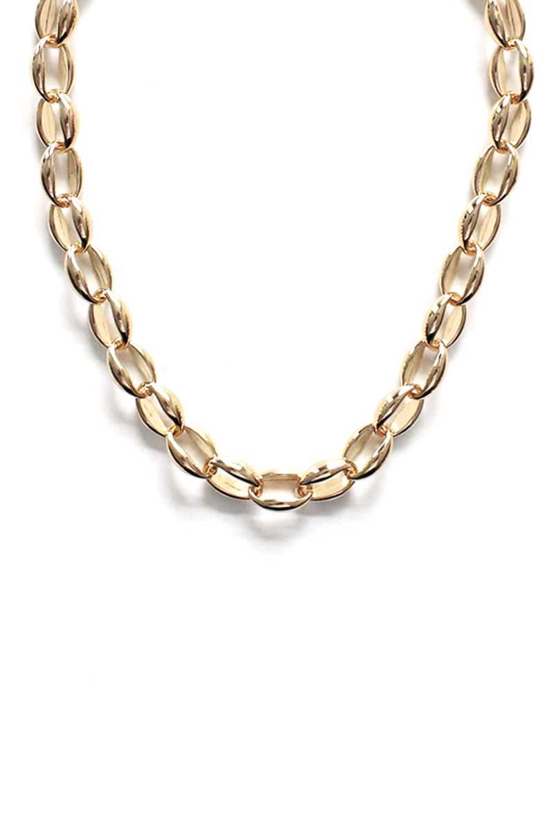 Metal 2 Style Mix Chain Necklace - YuppyCollections