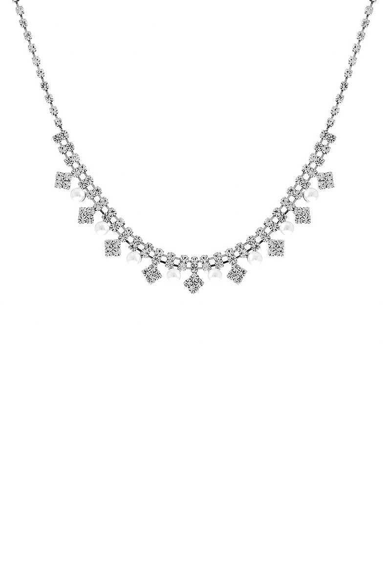 Rhinestone Fashion Multi Design Necklace - YuppyCollections