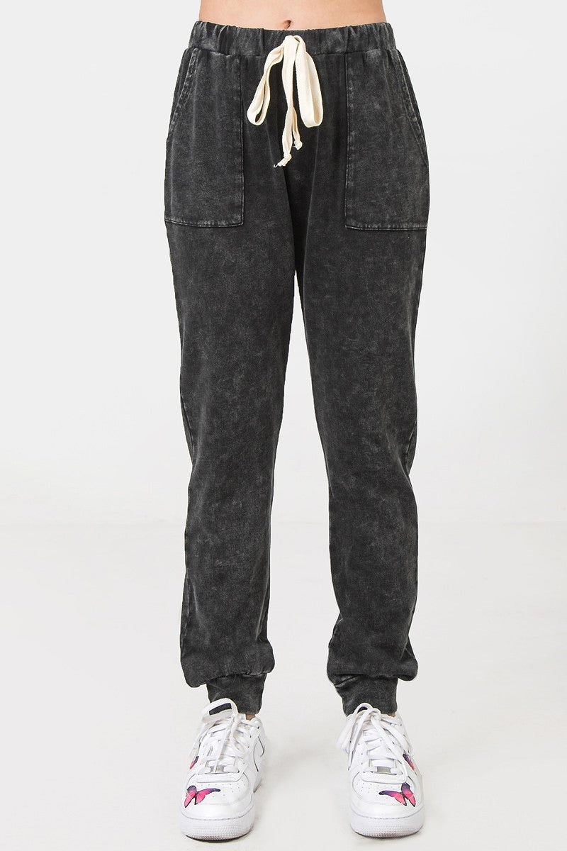 A Mineral Washed Sweatpants - YuppyCollections