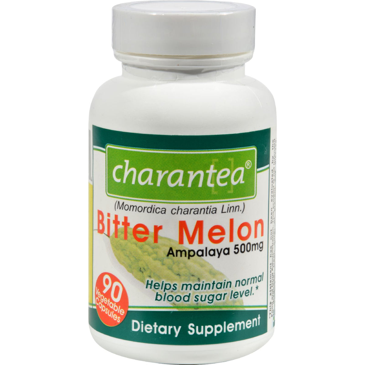 Charantea Bitter Melon - 500 mg - 90 Vegetarian Capsules - YuppyCollections