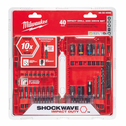 Milwaukee 48-32-4006 40PC Shockwave Drill & Drive Set - YuppyCollections