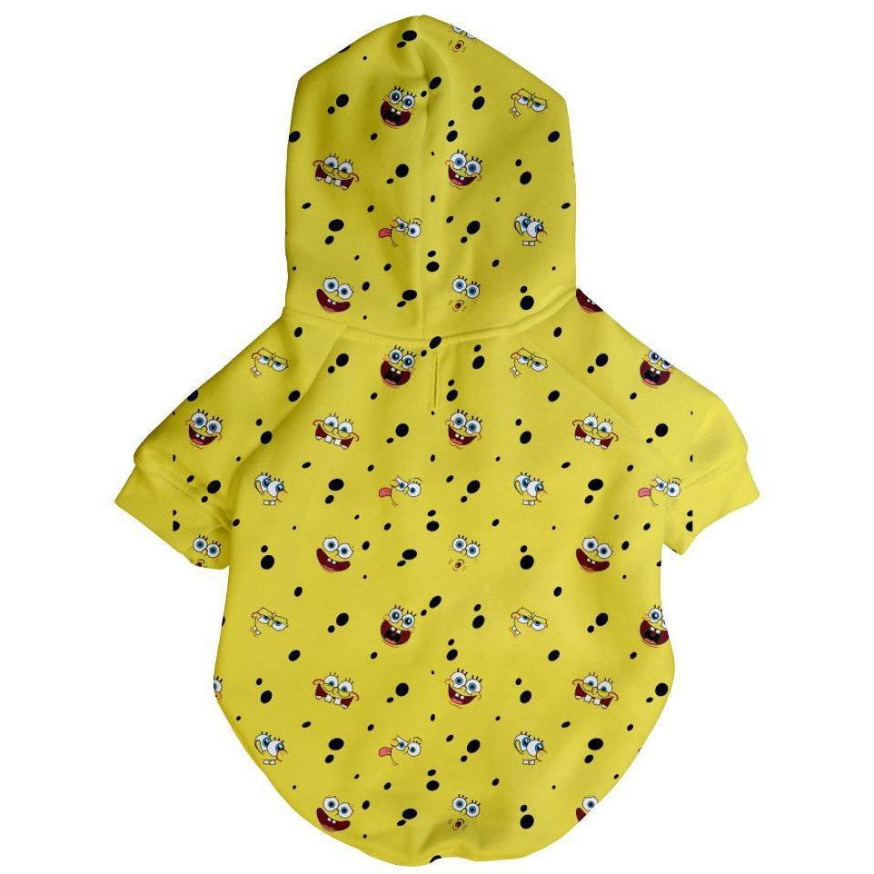 Spongebob x Fresh Pawz - SB All Over Hoodie | Dog Clothing - YuppyCollections