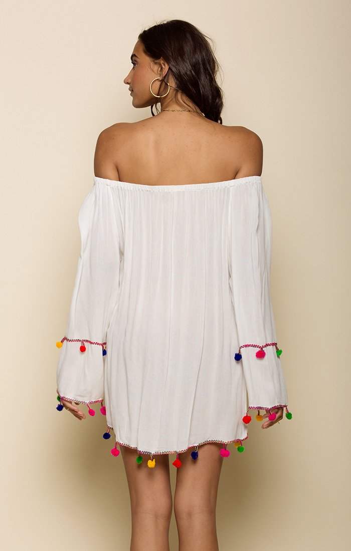 HAVANA DAZE OFF SHOULDER MINI DRESS - YuppyCollections